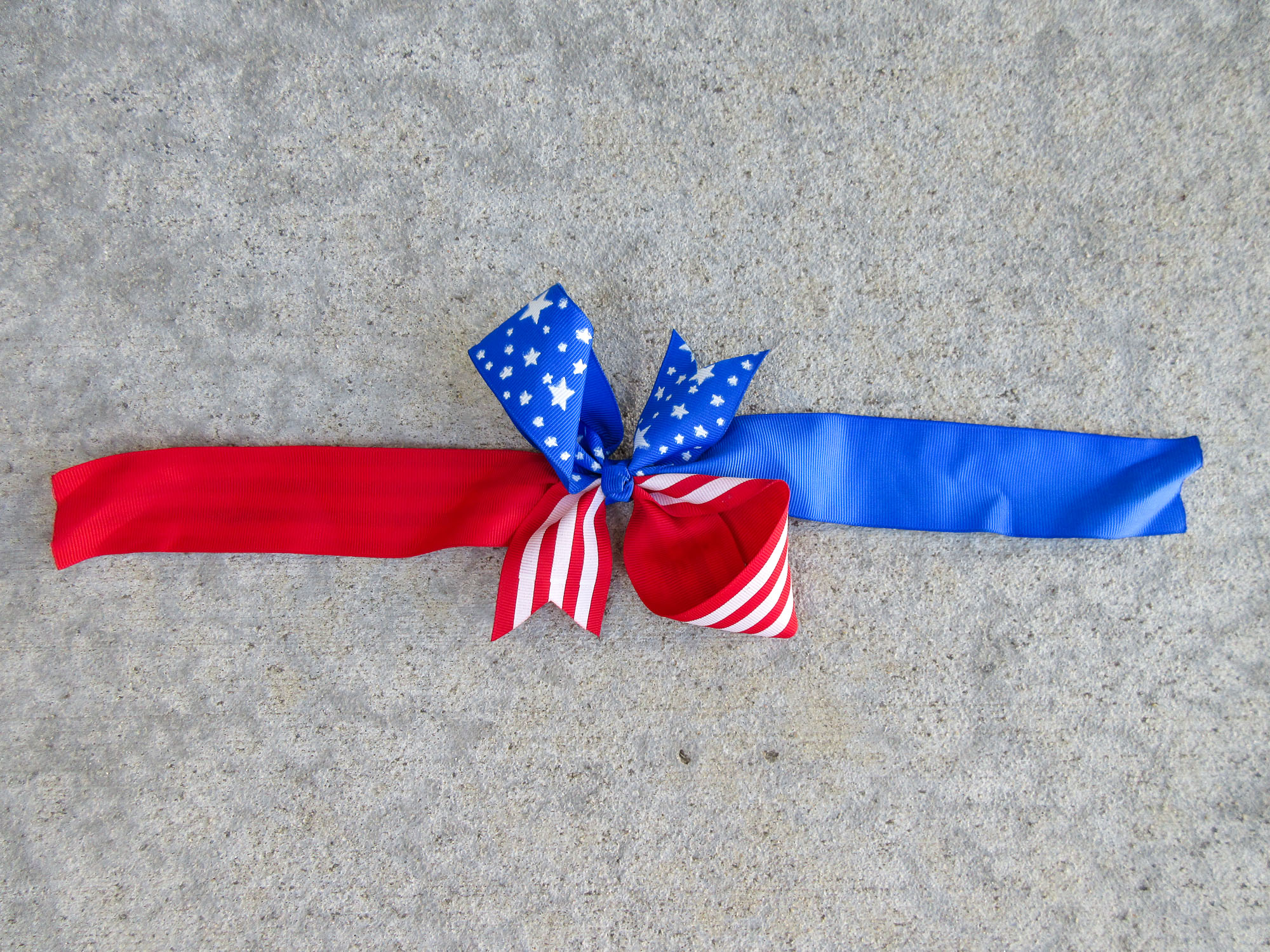 Red, white, and blue ribbon