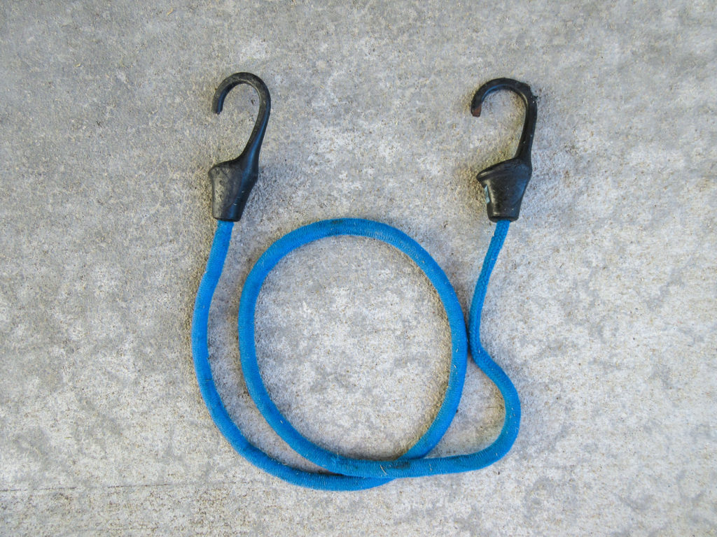 Blue bungee cord