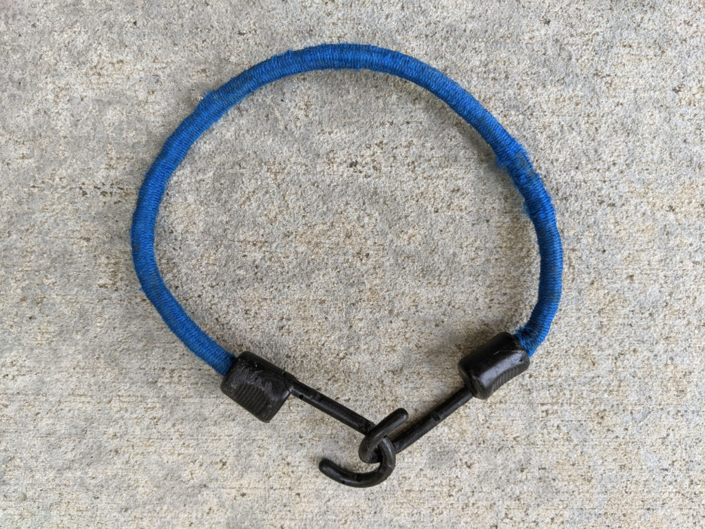Blue bungee cord