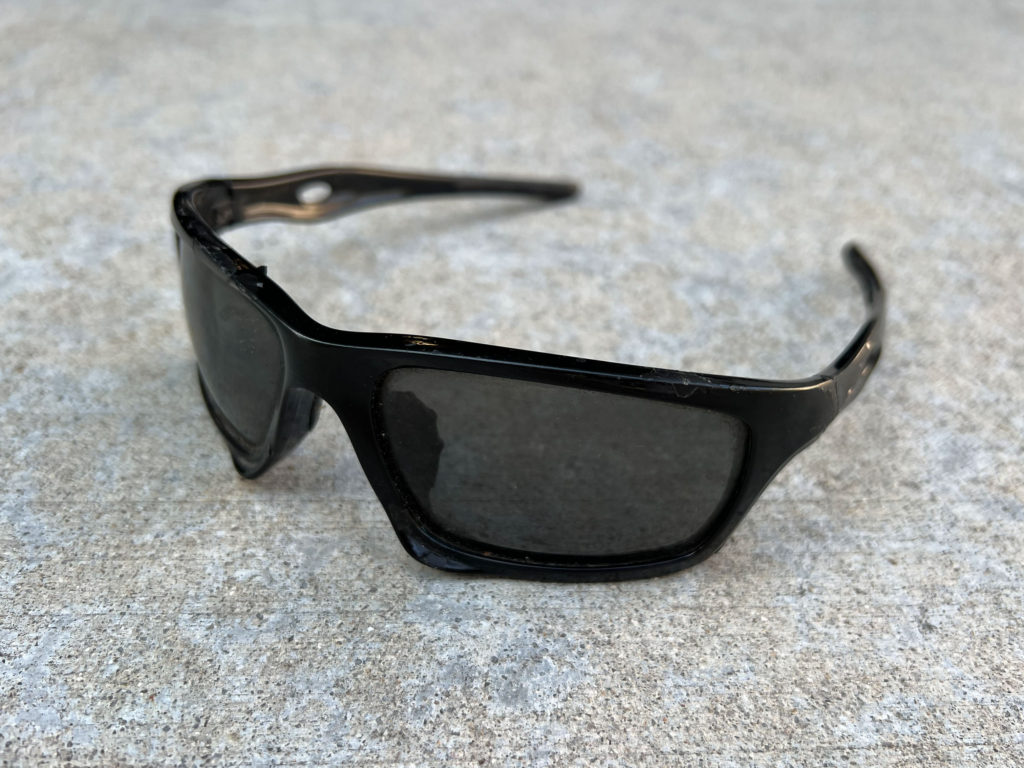 Pair of black sunglasses