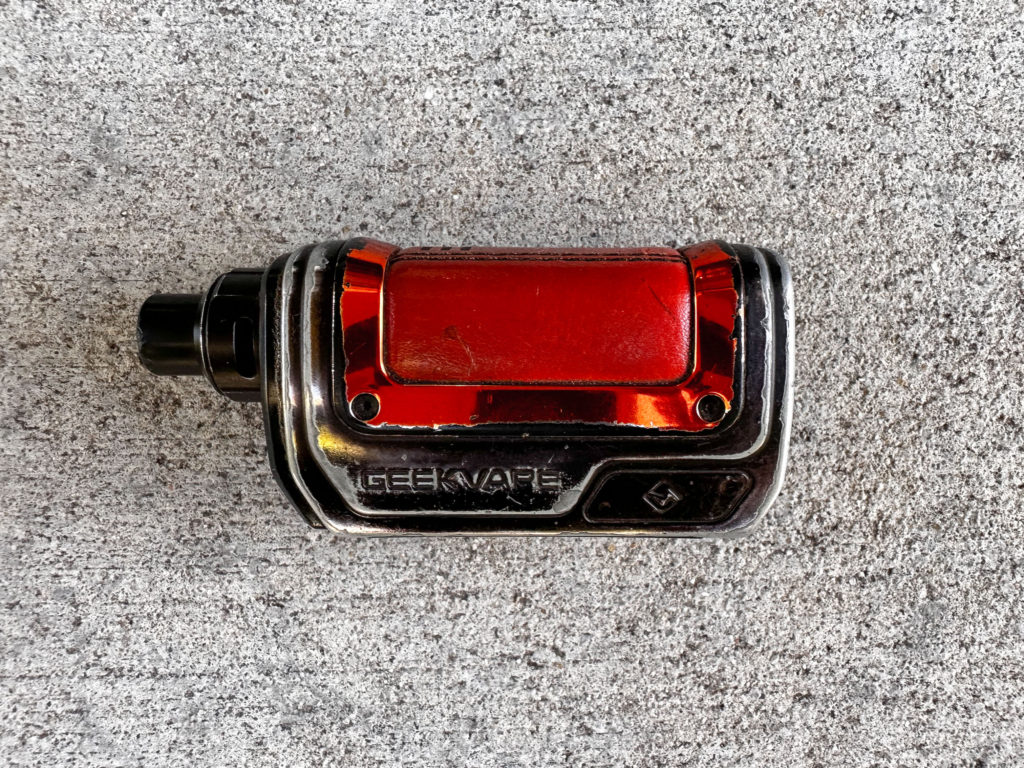 Black and red Geekvape vaping device